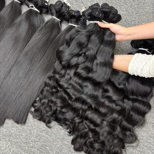 Cheveux vierges vietnamiens et cambodgiens en gros, bouclés, ondulés naturels, double trame, cuticules alignées, ondulés naturels pour tissage Genius - Product Image 3
