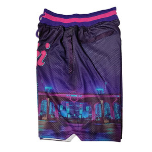 Shorts de basketball pour hommes en mesh imprimé avec poches, style streetwear hip-hop, grandes tailles, séchage rapide, respirant, coupe décontractée - Product Image 3