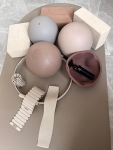 <span class=keywords><strong>Ballon</strong></span> de yoga et d'exercice en PVC et caoutchouc, finition mate, couleur beige mate, 25 cm, pour Pilates et exercices de type <span class=keywords><strong>ballon</strong></span>, en ensembles personnalisés - Product Image 5