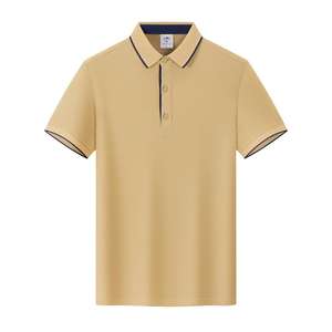 T-shirt polo pour homme de bonne qualité, été, poche, multicolore, col rond - Product Image 5