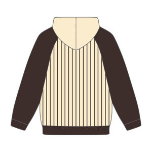 Année de fondation 1963 Iota Phi Theta Neutral Body Brown Raglan Pinstripes Pullover Hoodie Vêtements de fraternité grecque Divine Nine HBCU - Product Image 3