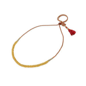 Collar Thushi de Oro de 18K para Mujer con Perla, Moissanita y Diamantes - Joyería Religiosa de Moda con Cadena de Eslabones para Compromiso - Product Image 3