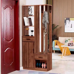 VEYAS XG-26 Solid Wood Modern Living Room Divider Entryway Cabinet Front Door <b>Shoe</b> Cabinet Hallway <b>Wardrobe</b> Coat Hanging - Product Image 6