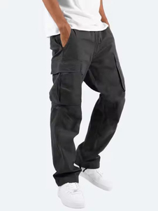 Pantalones Cargo personalizados para hombre, ropa de calle, estilo holgado, con múltiples bolsillos, precio al por mayor, servicio OEM, tarifa barata, pantalones Cargo para hombre - Product Image 4