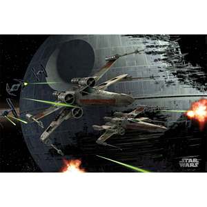 Póster Decorativo de Pared con Diseño Moderno de Star Wars X-Wings Space Battle - Product Image 1