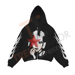 Sudadera con Capucha de Algodón Grueso para Hombre, Personalizable con Estampado, Talla Grande, Sudadera de Lujo - Product Image 4