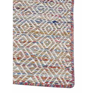 พรมขนสัตว์และใยวิสโคสสีน้ำเงินแบบทอเรียบ ลายเรขาคณิต รุ่น ADWV-13047 สำหรับใช้ในบ้าน - Product Image 4