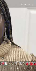 สองคอมโบ925เงินสเตอร์ลิงสีแดงและสีดำ Clover Moissanite สร้อยข้อมือ4มม. ขนาด/3 "นิ้วความยาวของต่างหู - Product Image 2