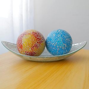 Luxurious Mosaic <b>Glass</b> <b>Sphere</b> Creative Design Home <b>Glass</b> Decorative Balls Crafts Golden Ball Ornaments Home Decoration for Gift - Product Image 2
