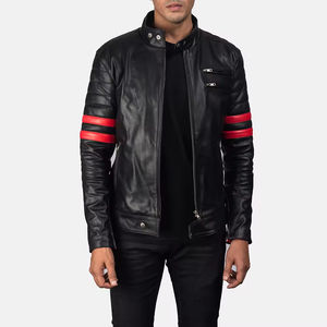 Chaqueta de cuero resistente al agua de alta calidad para hombres con chaqueta de cuero de diseño personalizado para hombres - Product Image 1