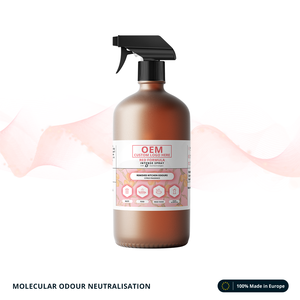 Neutralizzatore di Odori Spray Intenso Formula Rossa: Cucina, Rifiuti, Cibi Fritti e Odori Organici - Bottiglia da 1L - OEM / Etichetta Privata - Product Image 1