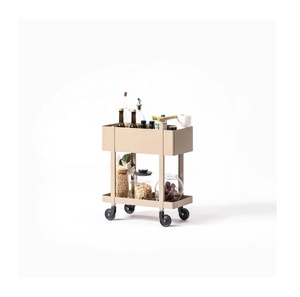 Bar Organizer Metal <b>Trolley</b> <b>Serving</b> Unique Uplifted 2 Level 2 Tiers Smooth Wheels Metal <b>Serving</b> Cart Manufacturer Wholesale - Product Image 2