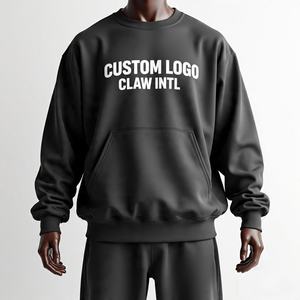 Chándal deportivo de algodón y poliéster, venta al por mayor, chándal personalizado para hombre, Sudadera con capucha de gran tamaño y pantalones holgados, chándal - Product Image 2