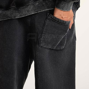 Pantalones de Moda con Lavado Ácido para Hombre, Cintura Media, Corte Holgado, Estilo Casual, 100% Algodón, Cómodos, Estilo Urbano - Product Image 6