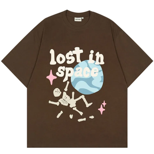 100 coton hommes bouffée impression t-shirt brodé haute qualité Camisas Polyester hommes quantité personnalisé col roulé OEM Anti - Product Image 3