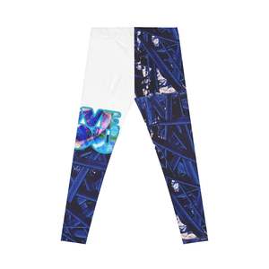 Leggings de compression de sport personnalisés XL pour femmes, élastique doux, spandex, nylon, vêtements de mode à impression moyenne, taille respirante - Product Image 2