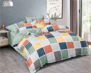 Juego de sábanas de 3 uds de algodón de calidad elegante estampado Floral sólido estilo clásico cómodo ideal para regalar 200TC orgánico - Product Image 2