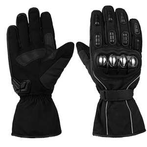 Guantes de Motocicleta de Otoño Impermeables con Logotipo Personalizado de Alta Calidad, de Cuero Transpirable, con Protección para los Nudillos, Térmicos y Cálidos para Motociclistas - Product Image 1
