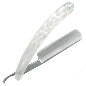 Rasoir droit professionnel à lame unique visage corps rasage coupe ouverte gorge caractéristique conception de sécurité acier inoxydable bois plastique - Product Image 2
