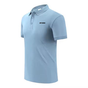 Hombre Casual de manga corta para Polo Tejido y camisetas de algodón y poliéster Patrón sólido Ecológico Estilo casual para hombres - Product Image 2