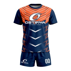 Maillot de volley-ball personnalisé à col ras du cou pour homme, 100 % polyester, tissu 320 g, logo personnalisé, antibactérien, été, vente chaude - Product Image 1