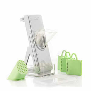 Slicer à légumes pliable 5-en-1 <span class=keywords><strong>InnovaGoods</strong></span> Slichen, mandoline écologique et sûre, hachoir à fruits et légumes pour les carottes et plus encore - Product Image 1