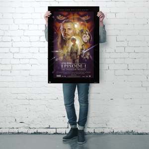 Digital Printed Star Wars Episode 1 the Phantom Menace <b>Poster</b> for Home Decor - Product Image 3
