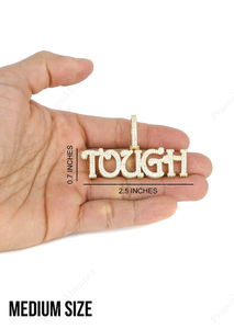 Customized Round Moissanite Iced Out Tough <b>Letter</b> moissanite Pendant <b>Silver</b> Yellow Gold Plated Hip Hop Fashion Pendants for Mens - Product Image 2