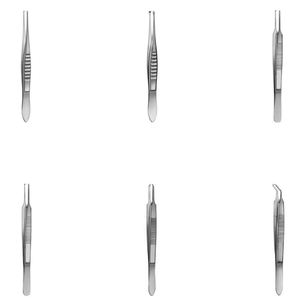 Pinzas de Fijación 1x2 Dientes 11.5cm, Pinzas de Fijación Lester 9cm, Pinzas de Fijación Castroviejo Rectas 1x1 Dientes - Product Image 1