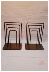 Hot Selling Metal Bookends Brass Antique Finished Unique Design Bookend Sculpture - Product Image 6