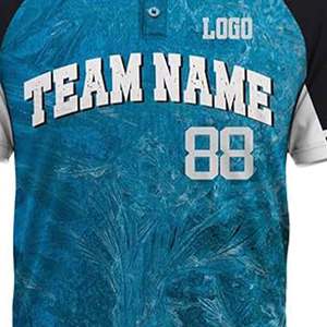เสื้อซอฟต์บอลผ้าโพลีเอสเตอร์100% ระบายอากาศได้ดีดีไซน์ตามสั่ง - Product Image 4