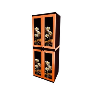 Armoire en plastique Hamko de luxe imprimée 2026, qualité supérieure, prix abordable, 4 portes, fabriquée au Bangladesh - Product Image 1