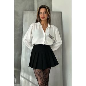 Camisa de Lino Mezclado Negra para Hombre TOPSHOW con Detalle de Bolsillo en el Pecho, Ideal para Pedidos al por Mayor, Colección Primavera Verano - Product Image 5