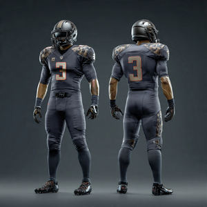 ชุดฟุตบอลอเมริกันแบบซับลิเมชั่น ชุดกางเกงฟุตบอลอเมริกัน พร้อมหมายเลขทีม - Product Image 2