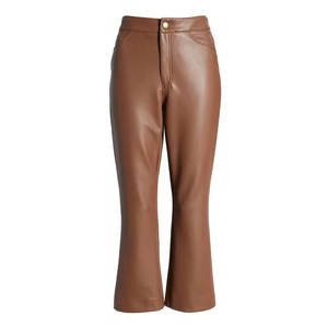 Pantalones de Cuero Clásicos para Mujer, Cuero Suave de Primera Calidad, Elegantes y Duraderos para Cualquier Ocasión - Product Image 1