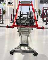 SK Wholesale Machine à Squat Professionnelle à Pendule, Équipement d'Entraînement de Force à Charge de Plaques pour Musculation des Jambes, Usage Commercial en Salle de Sport