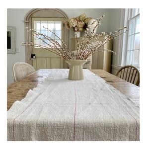 Wholesale Luxury Table <b>Runner</b> Decorative 100% Organic cotton GOTS Certificate luxury elegant wedding rectangle Long Table <b>Runner</b> - Product Image 2