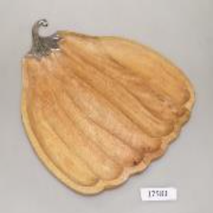 ถาดไม้ brinjal ทำด้วยมือหรูหรา90% ไม้ธรรมชาติ & อะลูมิเนียม10% สำหรับตกแต่งงานเลี้ยงอาหาร - Product Image 1