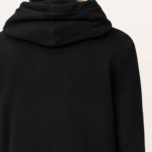 Sweat à capuche zippé en polaire surdimensionné pour homme, sweat-shirt en coton, streetwear lourd, broderie, manches longues, haut décontracté - Product Image 4