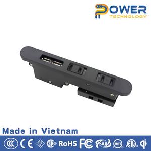 Japanse Standaard Verborgen Stekkerdoos PW-R201KF Met Ingebouwde Aansluiting Wifi Verlengsnoer Voor Bank/Tafel/Bureau Gemaakt In Vietnam - Product Image 2