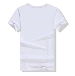 T-shirt en coton à manches courtes, col rond, personnalisé avec un logo brodé, imprimé, design DIY, peint à la main, transfert thermique - Product Image 6