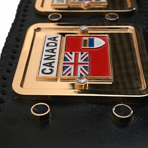 Cinturón de título conmemorativo de campeonato de desgaste auténtico NWA, cinturones de lucha con piedras multicolores, cinturón de Título personalizado de alta calidad - Product Image 3