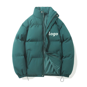 <b>Warm</b> Casual <b>Waterproof</b> Eco-Friendly Cotton Filled Hooded Street Wear Jacket Men Custom Logo Stand Collar Thick Winter Premium - Product Image 2