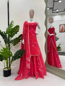 El último traje de trabajo estampado de Georgette de imitación de diseñador de FabZone - Product Image 5