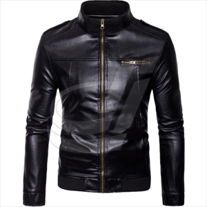 Nouvelle veste en cuir de haute qualité pour hommes, nouvelle veste élégante de marque en cuir de haute qualité coupe-vent automne et hiver - Product Image 4