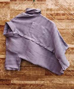 เสื้อยืดคอวีลำลองสำหรับผู้ชายผ้าทอแข็งน้ำหนัก200กรัม - Product Image 5