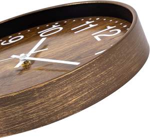 Fabricant d'horloge murale en bois de qualité supérieure Horloge murale élégante en résine époxy de couleur noir marron blanc Prix bas - Product Image 2