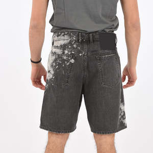 Meilleur fabricant et fournisseur Short en jean avec logo personnalisé pour hommes Short baggy en jean délavé Streetwear pour hommes - Product Image 2