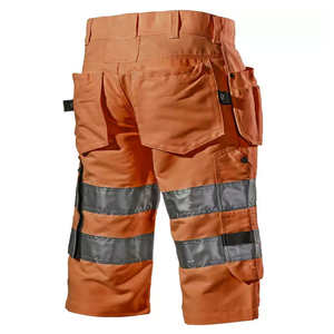Pantalones cortos de seguridad de carga reflectantes de alta visibilidad 2025, pantalones cortos de trabajo de alta visibilidad con múltiples bolsillos, pantalones cortos de seguridad para hombres - Product Image 2