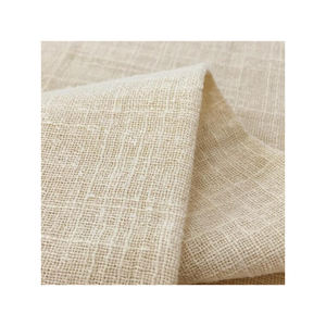 2025 recién llegado, muebles para el hogar, rollo de tela de lino, cubierta de sofá de poliéster resistente a las manchas Interior, tela de estilo teñido liso tejido - Product Image 5